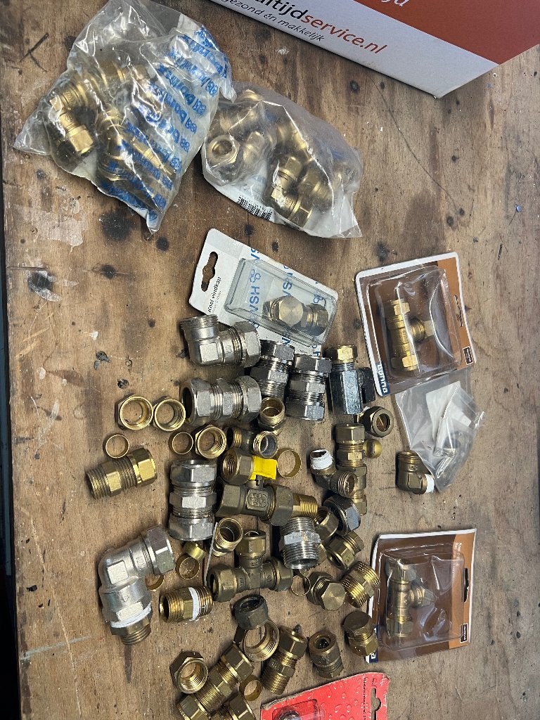 messing koppeling, Overige materialen, Gebruikt, Overige typen, Minder dan 2 meter