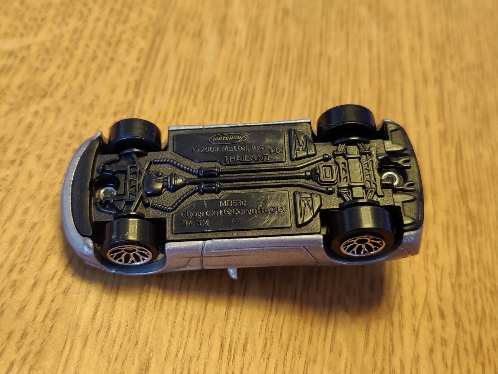 Matchbox Chevrolet Corvette C6 ZILVER, Ophalen of Verzenden, Zo goed als nieuw, Auto