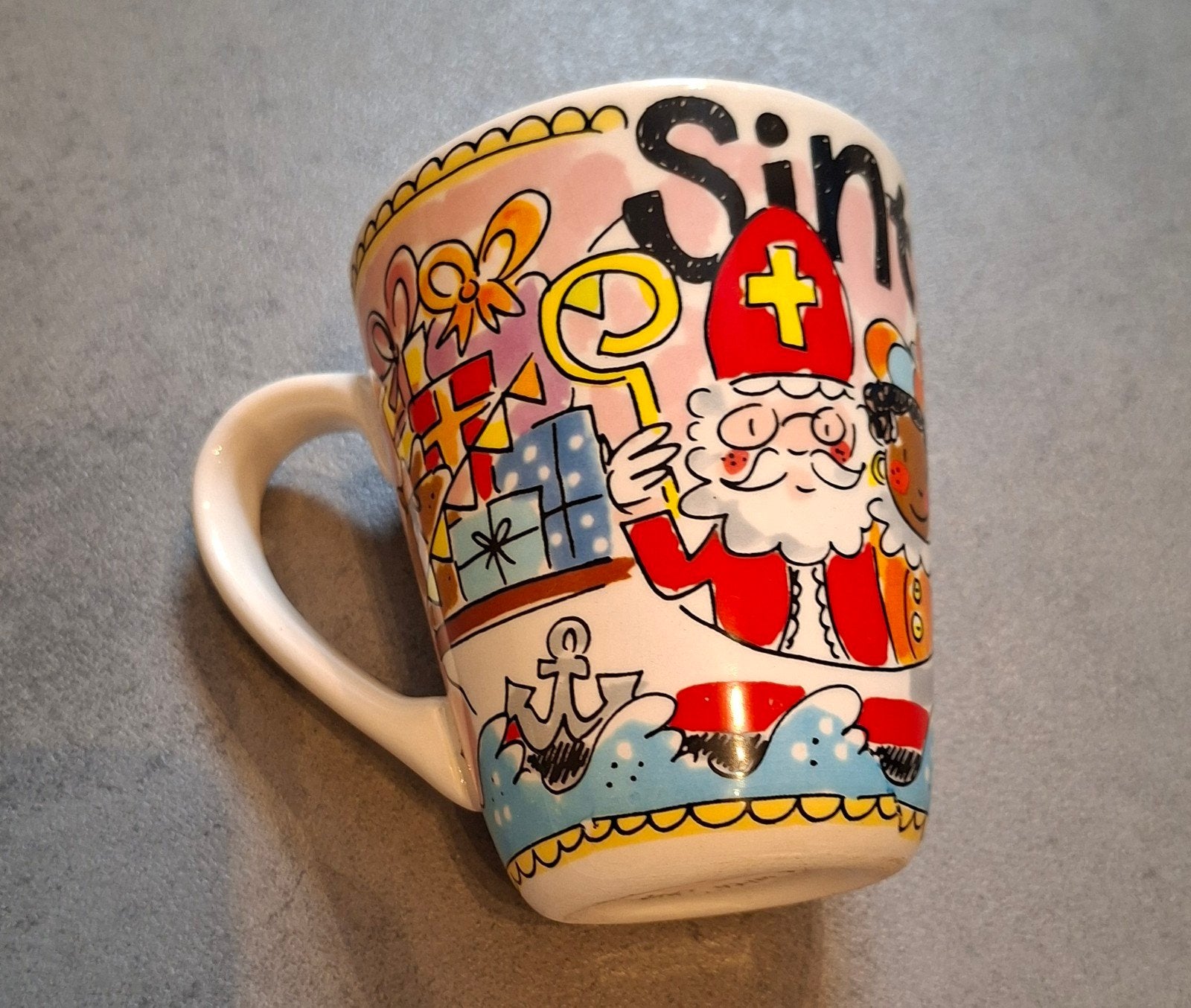 Stoombootmok Blond Amsterdam Servies Sinterklaas, Ophalen of Verzenden, Zo goed als nieuw, Kop(pen) en/of Schotel(s), Aardewerk
