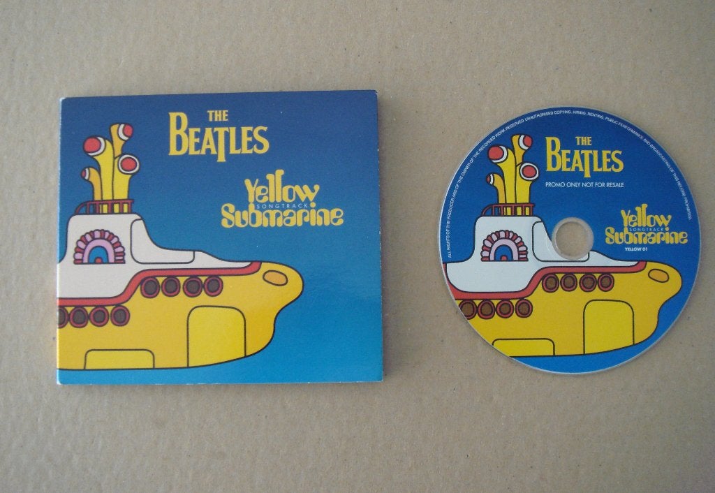 The Beatles - Yellow Submarine  4 track promo cd maxi single, Ophalen of Verzenden, Zo goed als nieuw, Pop, Digipak