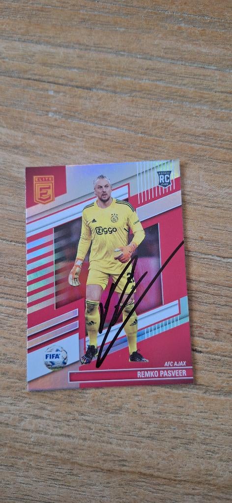 Panini trading card met handtekening; Remko Pasveer # Ajax, Verzamelen, Ophalen of Verzenden, Nieuw, Ajax, Spelerskaart