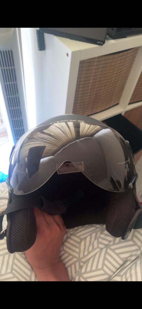 Vision Scooterhelm - Mat Zwart, Fietsen en Brommers, Brommerhelmen, Ophalen of Verzenden, Gebruikt, Medium, Vision