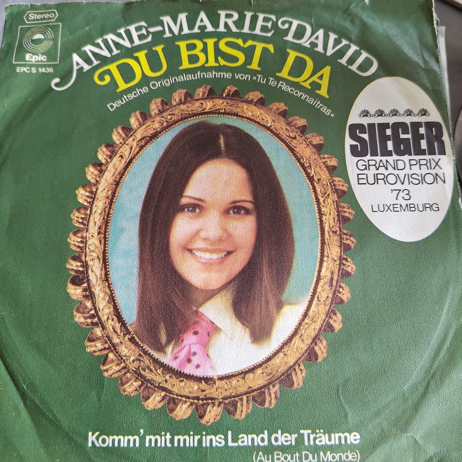 Anne-Marie David - Du Bist Da (Eurovision '73 winnaar), Gebruikt, 7 inch, EP, Schlager