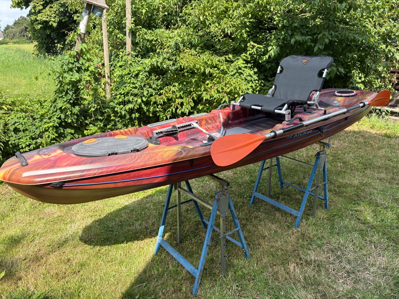 Pelican viskajak, Catch 120, Ophalen, Gebruikt, 1-persoons