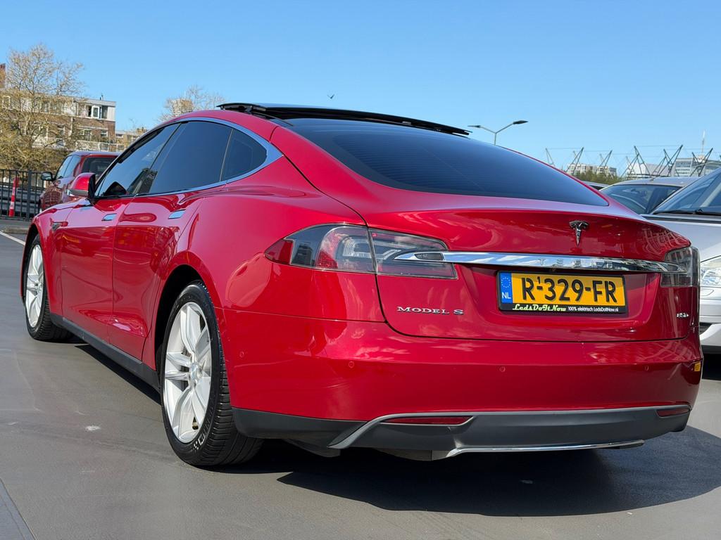 Tesla Model S 85D Base Pano Autopilot Camera PDC LMV Leer St, Auto's, 390 km, Gebruikt, Zwart, Model S