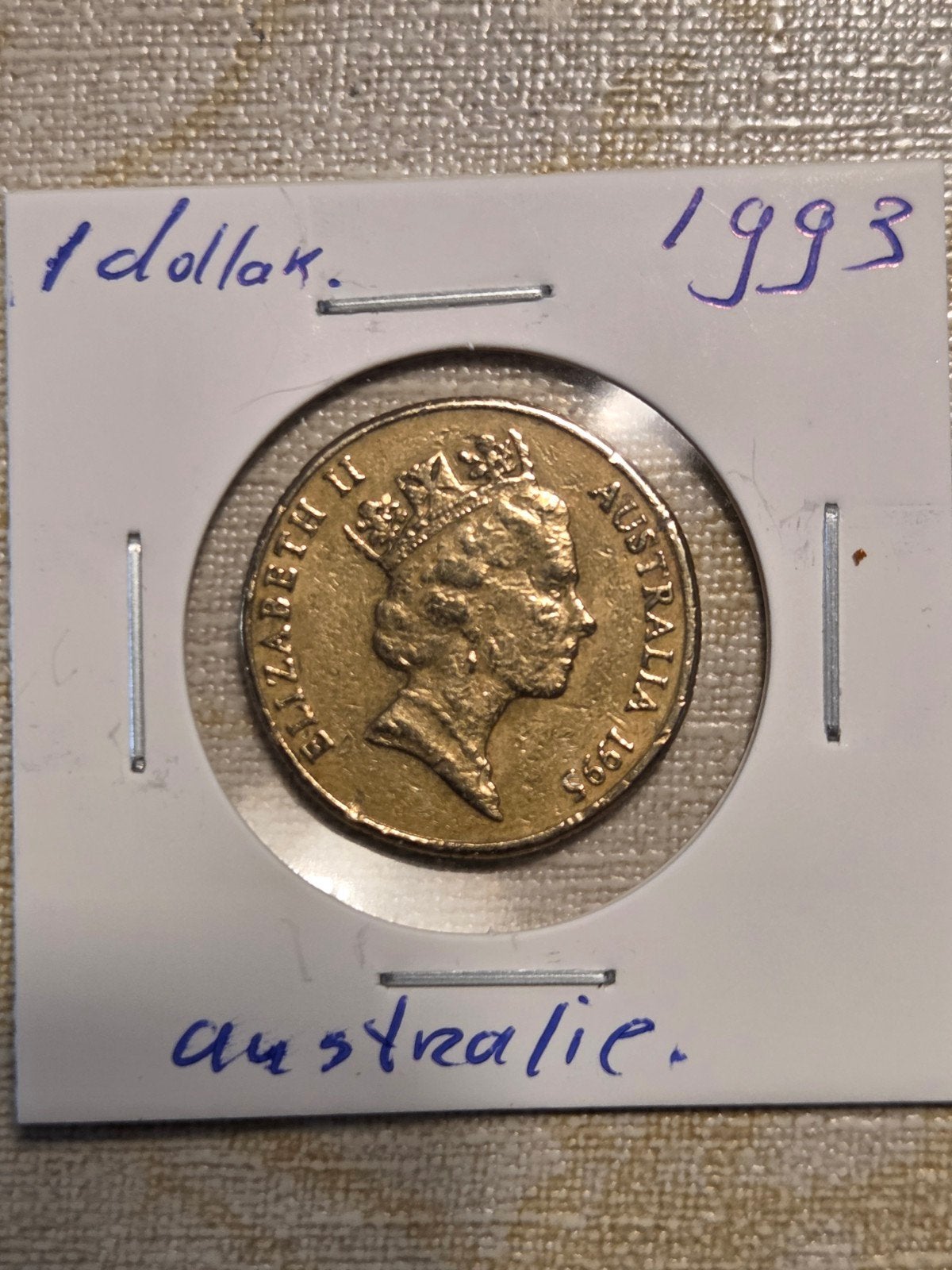 Australische 1 Dollar munt 1993 - Koningin Elizabeth II, Ophalen of Verzenden, Losse munt