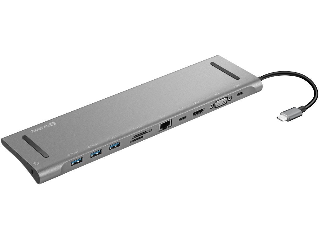USB-C 10-in-1 Docking Station, Docking station, Verzenden, https://sandberg.world/nl-nl/product/usb-c-10-in-1-docking-station