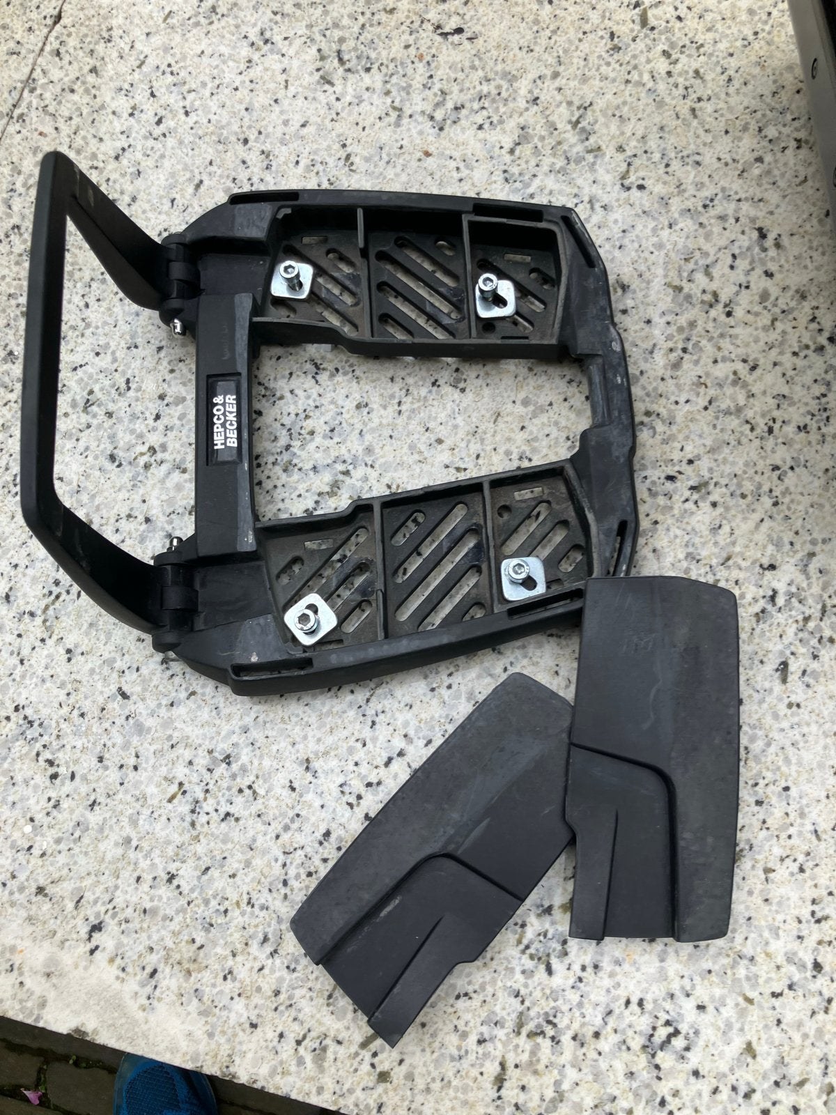 Hepco & Becker Xplorer Topkoffer 40L met bevestigingsplaat, Ophalen, Gebruikt