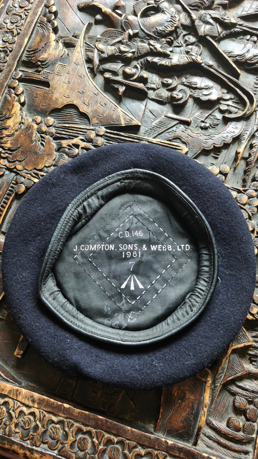 Engelse Cavalerie baret., Ophalen of Verzenden, Landmacht, Engeland, Helm of Baret