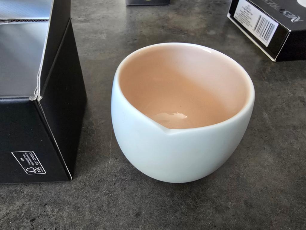Nespresso View Collection Lungo Kopje - Lichtblauw, Ophalen of Verzenden, Zo goed als nieuw, Effen, Kop(pen) en/of Schotel(s)
