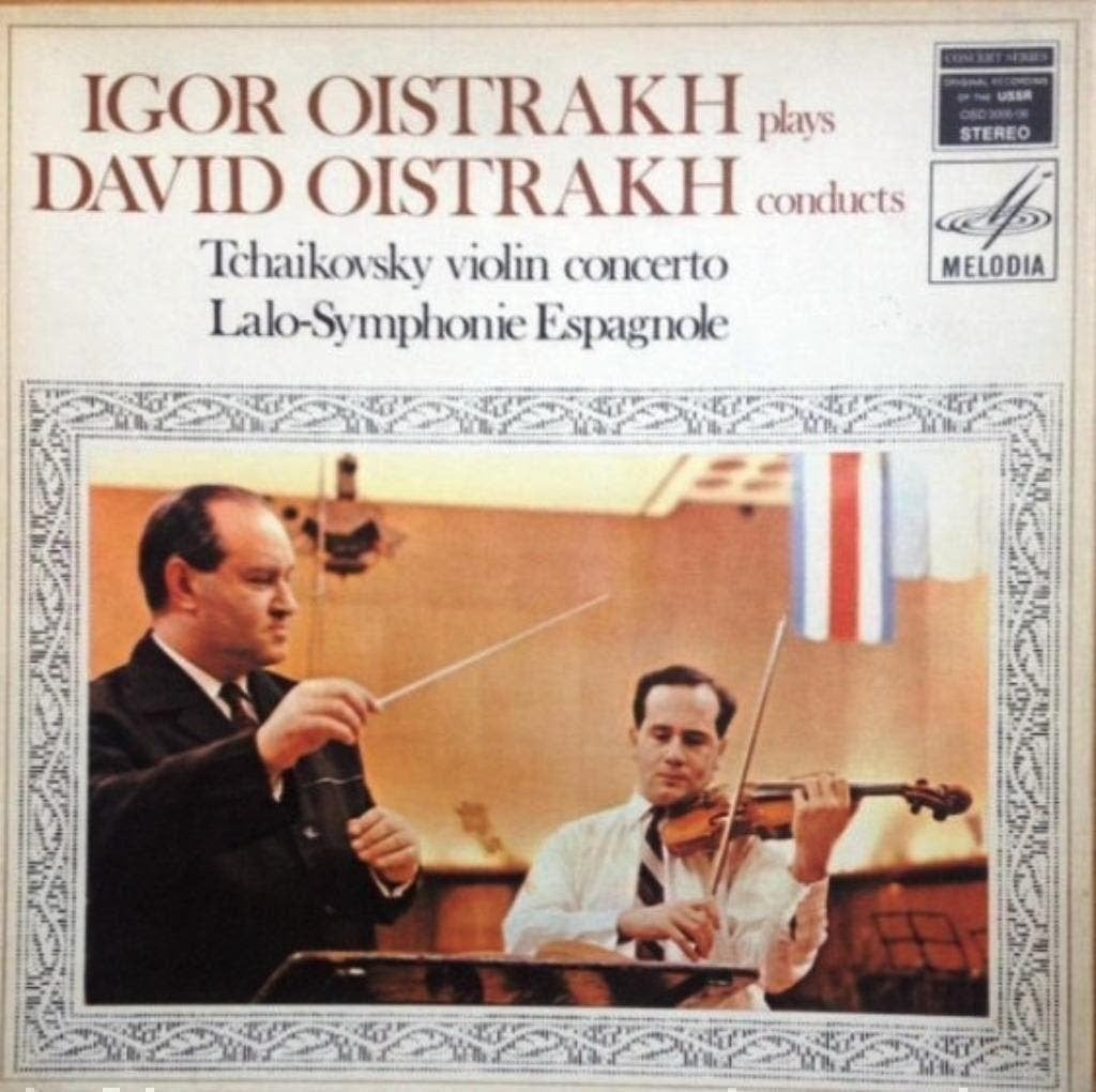 Igor David Oistrakh Tchaikovsky Lalo Violin Concerto 2LP, Kamermuziek, Ophalen of Verzenden, Zo goed als nieuw, 12 inch