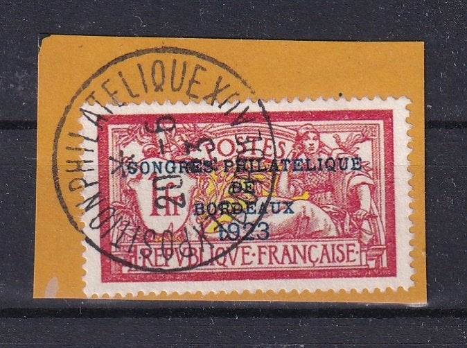X39) 1923 Frankrijk briefstukje Mi 152 €450 geen garantie, Verzenden, Gestempeld