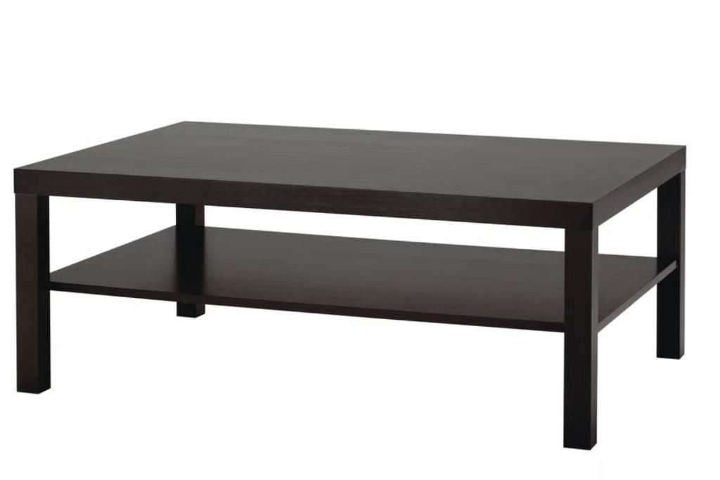 Ikea lack bijzettafel zwartbruin, Gebruikt, 75 cm of meer, Rechthoekig, Ophalen