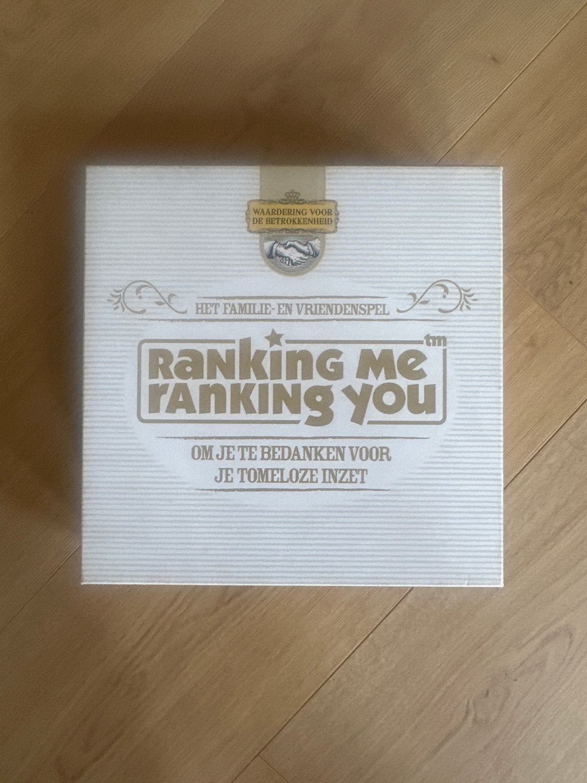 Ranking Me Ranking You - Het Familie- en Vriendenspel, Hobby en Vrije tijd, Gezelschapsspellen | Bordspellen, Ophalen of Verzenden