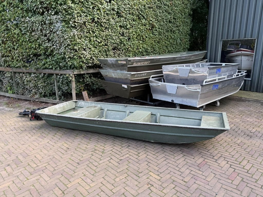 Aluminium Platbodems, vanaf 1000 euro., Watersport en Boten, 4 m, Gebruikt, Aluminium