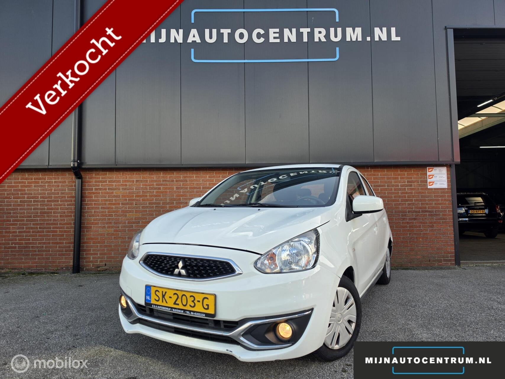 Mitsubishi Space Star 1.0 Cool+ / NAP / AIRCO / BTW AUTO, Auto's, Voorwielaandrijving, Stof, Gebruikt, Wit