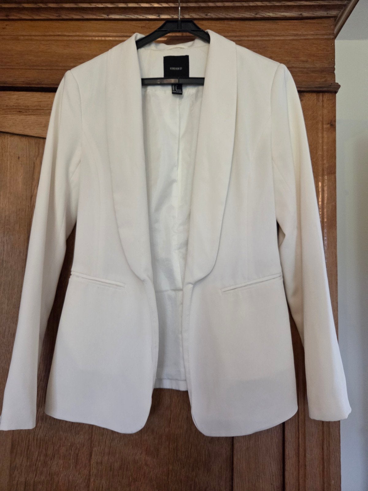 Forever 21 wit jasje maat S, Kleding | Dames, Wit, Ophalen of Verzenden, Zo goed als nieuw, Forever 21