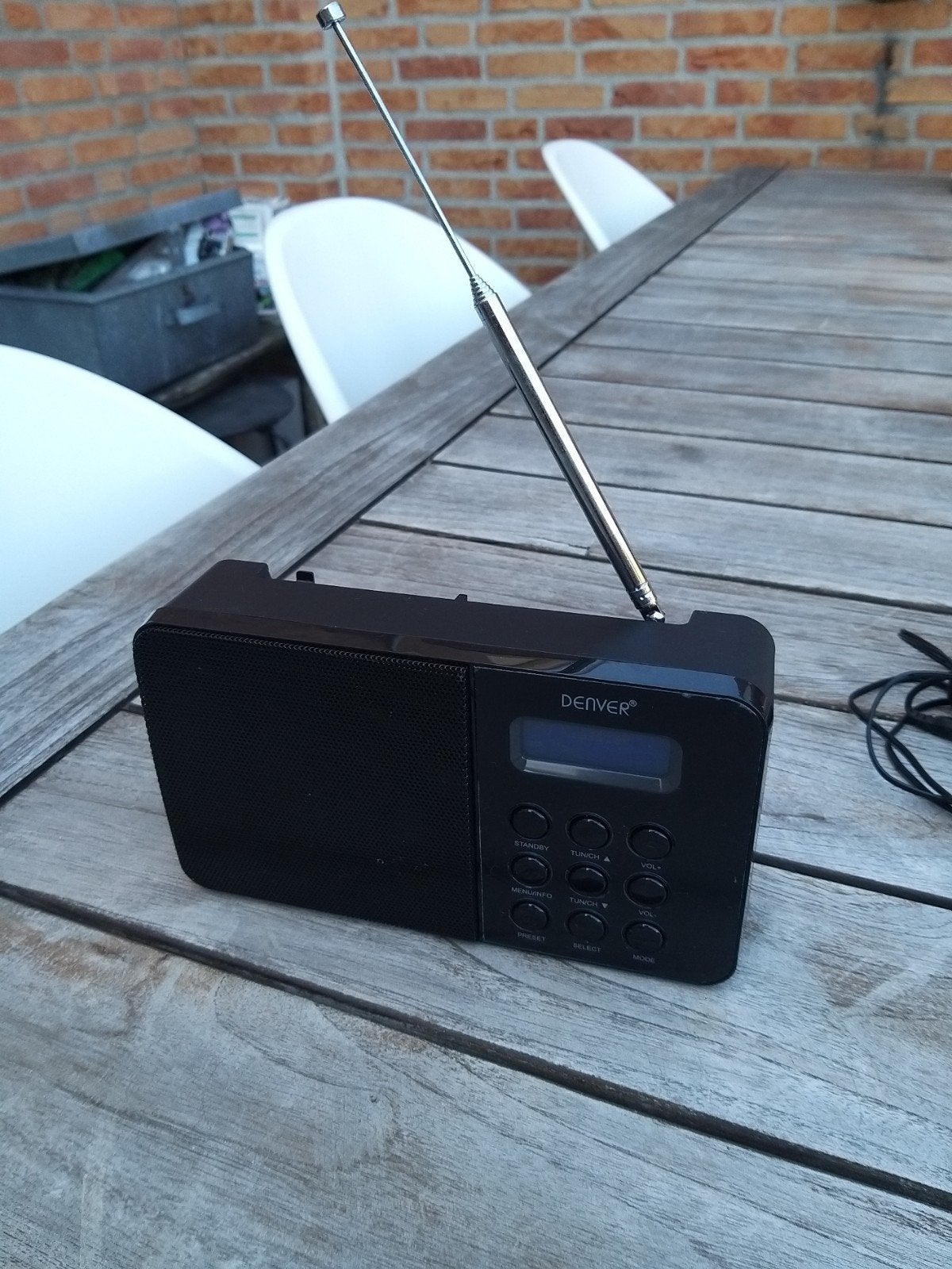 Denver DAB/DAB+/FM Digitale Radio Zwart, Ophalen of Verzenden, Zo goed als nieuw, Radio