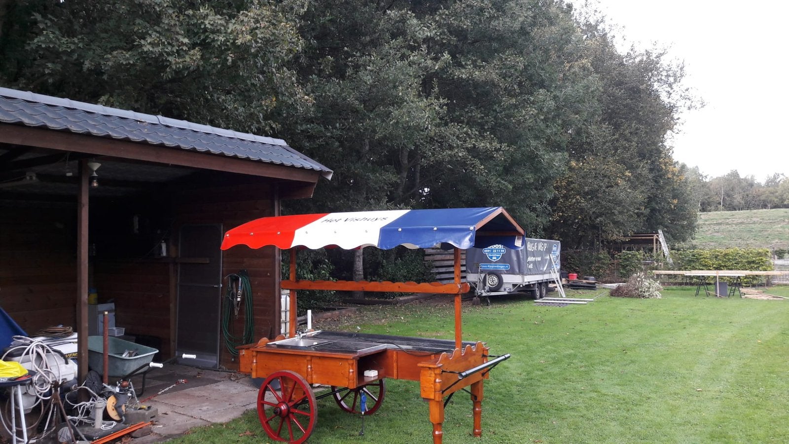 Haringkar te gebruiken als bar, en om haring te snijden., Ophalen, Gebruikt, Overige typen