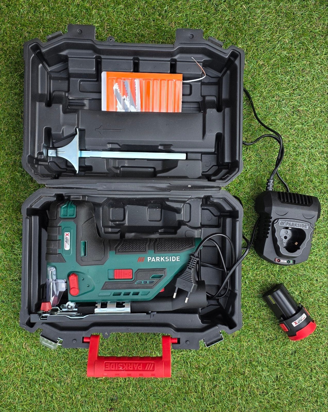 Decoupeerzaag Parkside 12 B3 Accu  Compleet in koffer nieuw, Ophalen of Verzenden, Boormachine