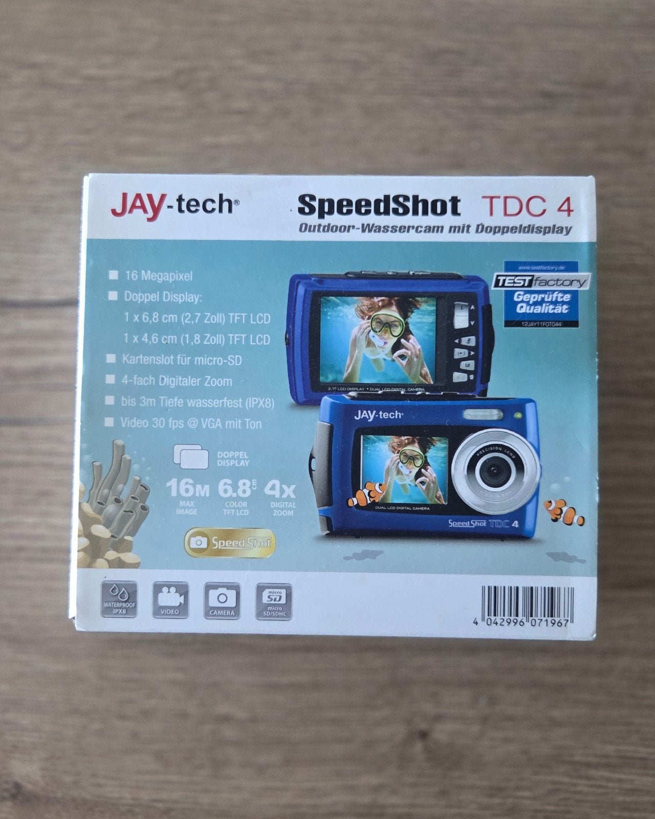 JAY-tech SpeedShot TDC 4 onderwatercamera, Ophalen of Verzenden, Nieuw, Overige Merken, Geen optische zoom