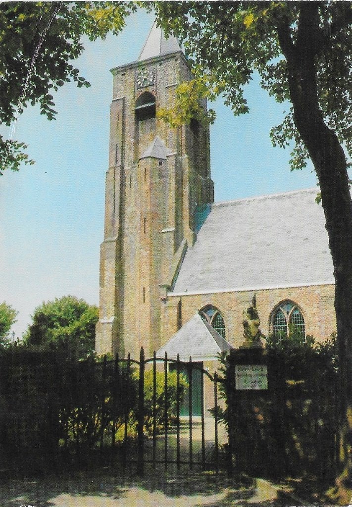 Aagtekerke Ned Herv Kerk Ongelopen Ansichtkaart B4807, Ophalen of Verzenden, 1980 tot heden, Gelopen