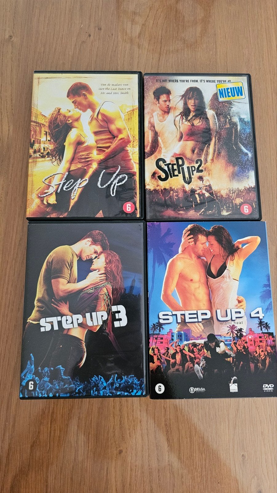 Step Up 1, 2, 3 & 4 DVD Boxset - Dansfilms, Engels, Nederlands, Ophalen of Verzenden, Zo goed als nieuw