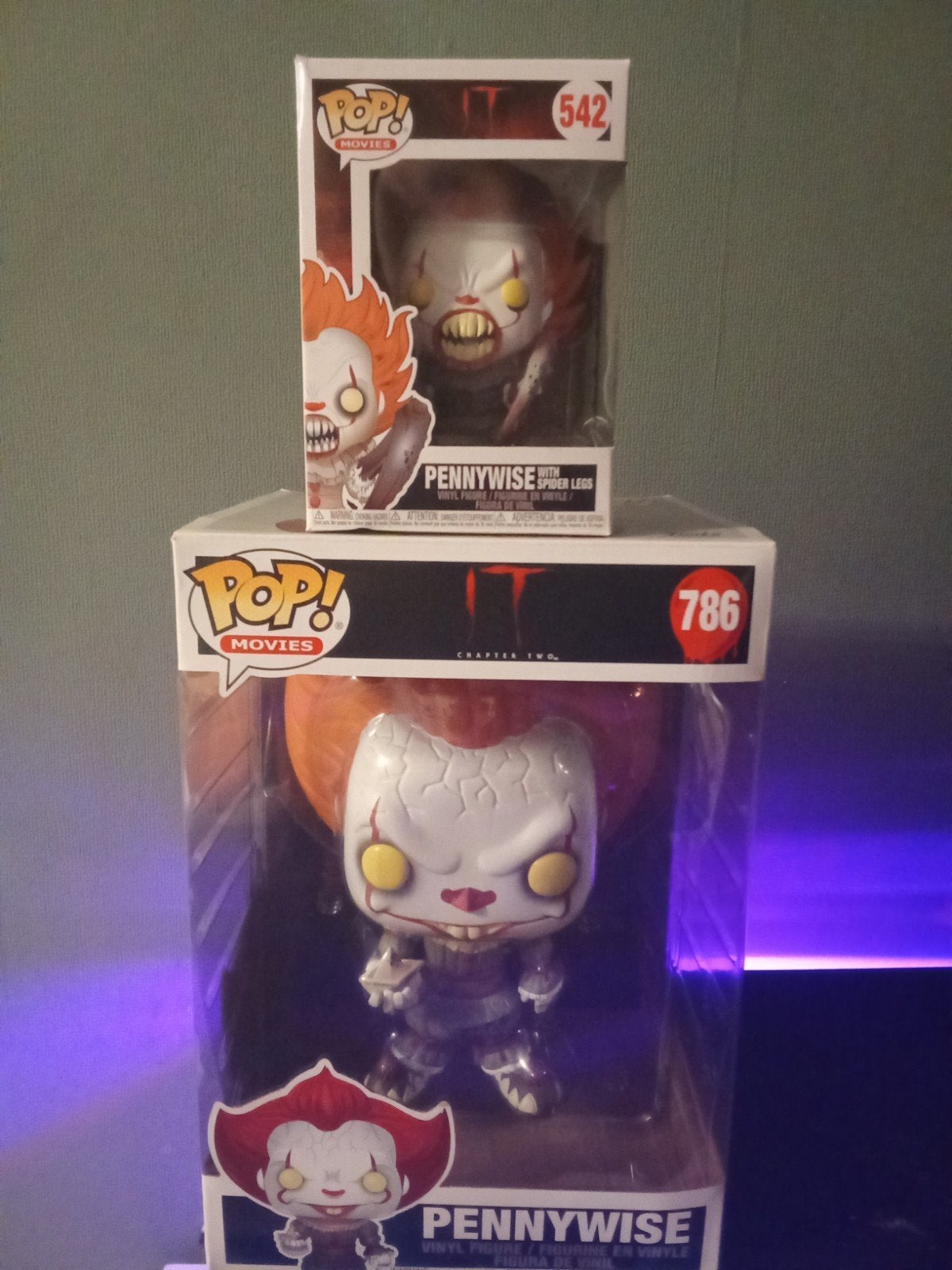 te koop 2 Funko Pop! IT Pennywise Figuren (klein en groot), Ophalen, Zo goed als nieuw