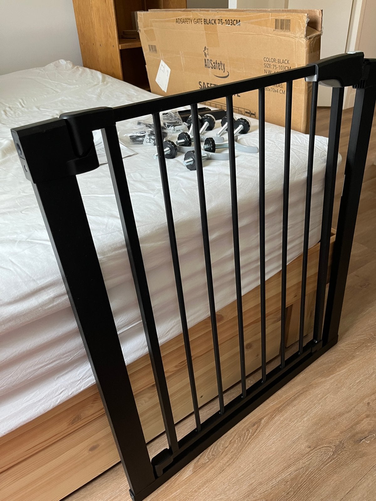 ADSafety Veiligheidshekje Zwart 75-103cm. NIEUW, Ophalen, Nieuw, 100 tot 115 cm, Klemhekje