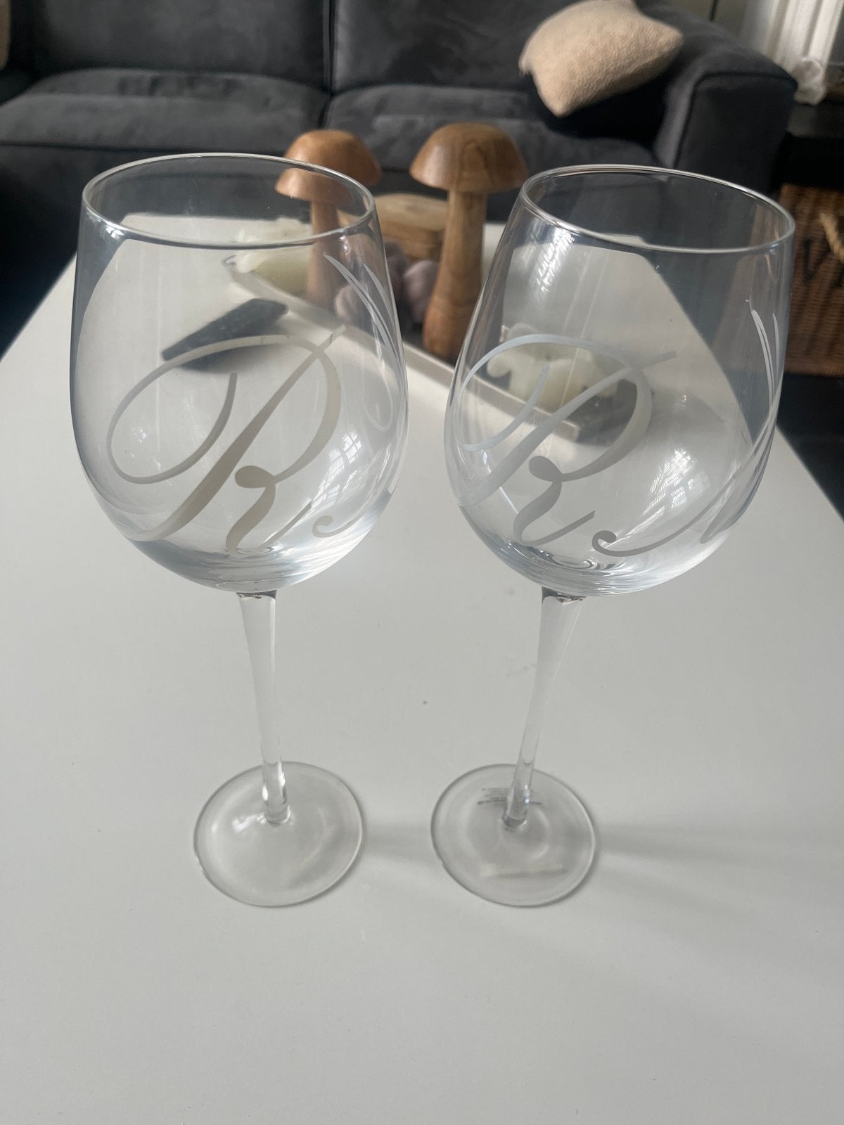 2 Hele grote Rivièra Maison wijnglazen, Ophalen, Zo goed als nieuw, Glas, Riviera Maison