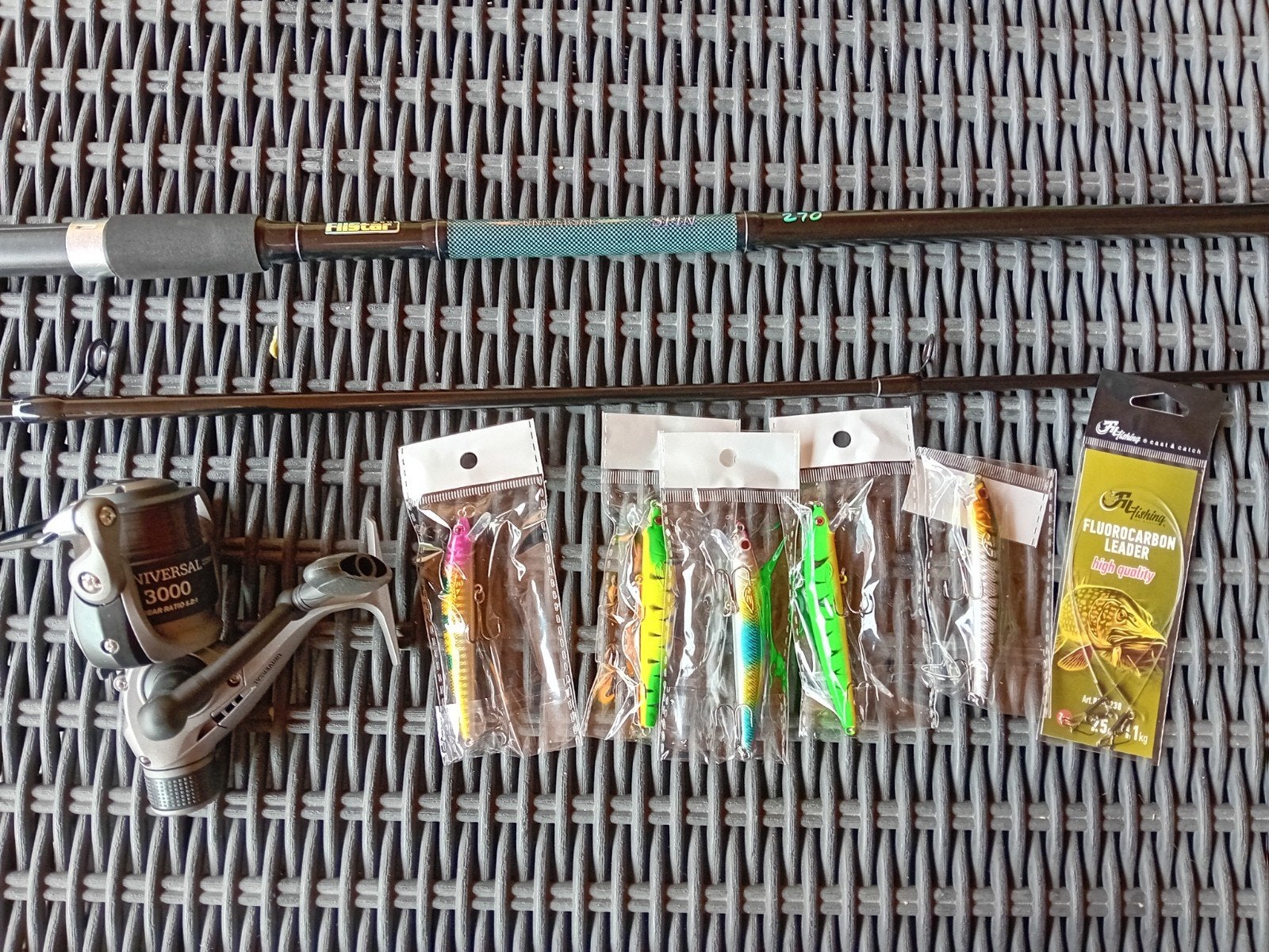 Nieuwe universeel spin hengels complete set, Ophalen, Nieuw, Werphengel