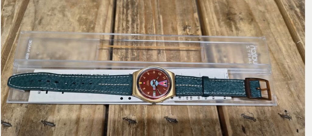 Vintage Swatch Gent Boca Verde GX402 horloge, Ophalen, Gebruikt, ., .