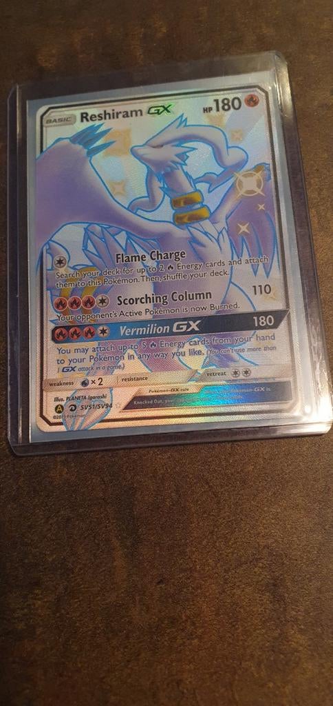 Pokémon Kaart: Reshiram GX (Foil), Hobby en Vrije tijd, Verzamelkaartspellen | Pokémon, Ophalen of Verzenden, Zo goed als nieuw