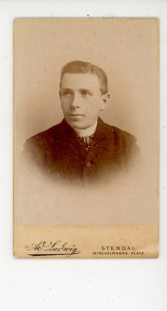 G78; CDV foto jongeman, Verzamelen, Verzenden, Voor 1940, Zo goed als nieuw