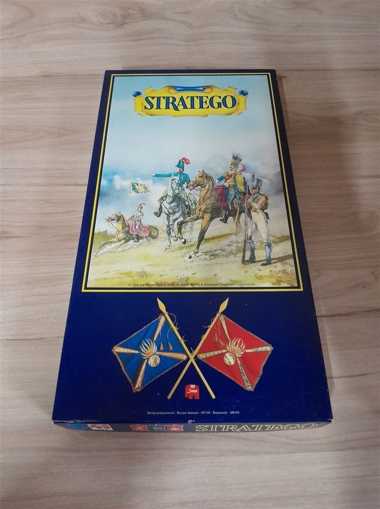 stratego blauwe doos klassiek bordspel [s1197], Verzenden, Zo goed als nieuw