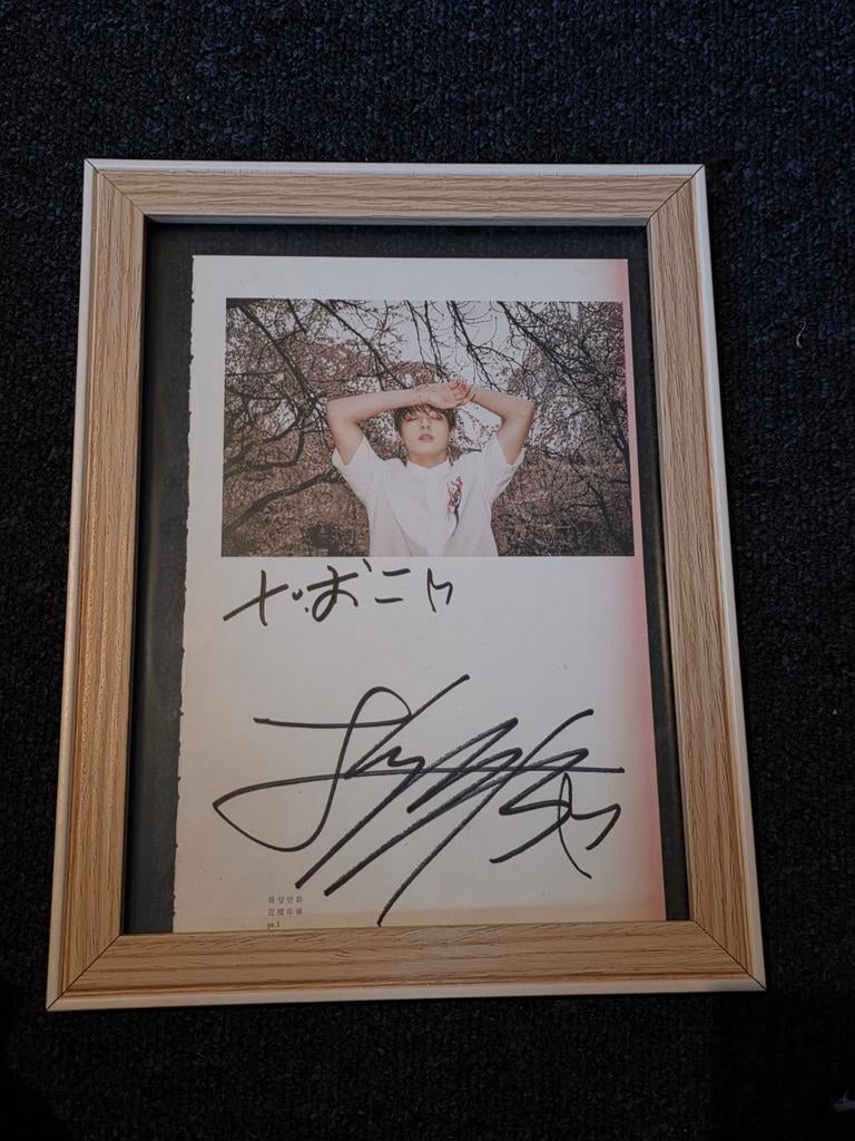 BTS jungkook signed page hyyh, Ophalen of Verzenden, Nieuw, Foto of Kaart, Gesigneerd