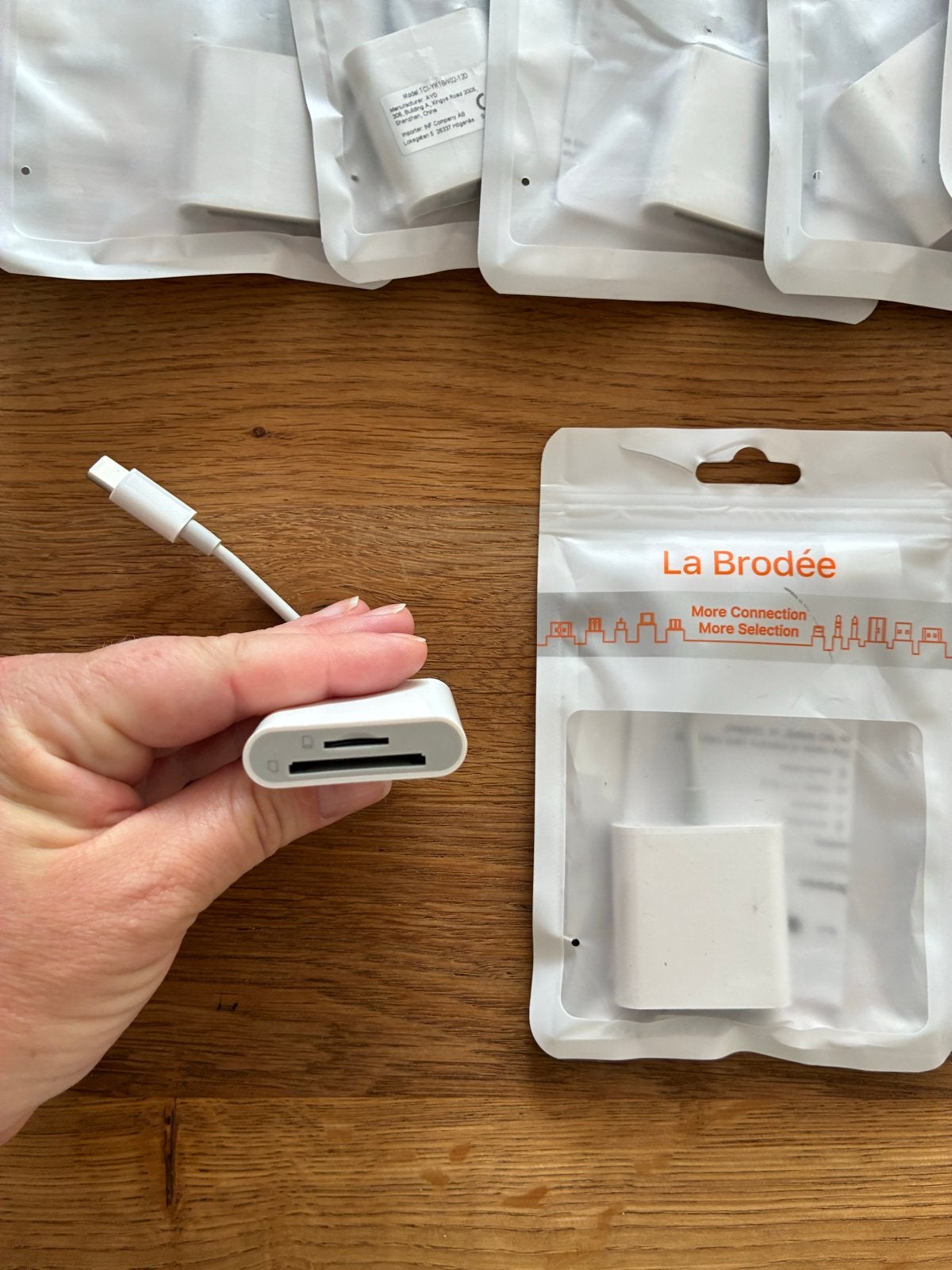 9x La Brodée SD Kaartlezer voor iPhone/iPad - Nieuw in verpa, Ophalen of Verzenden, Nieuw