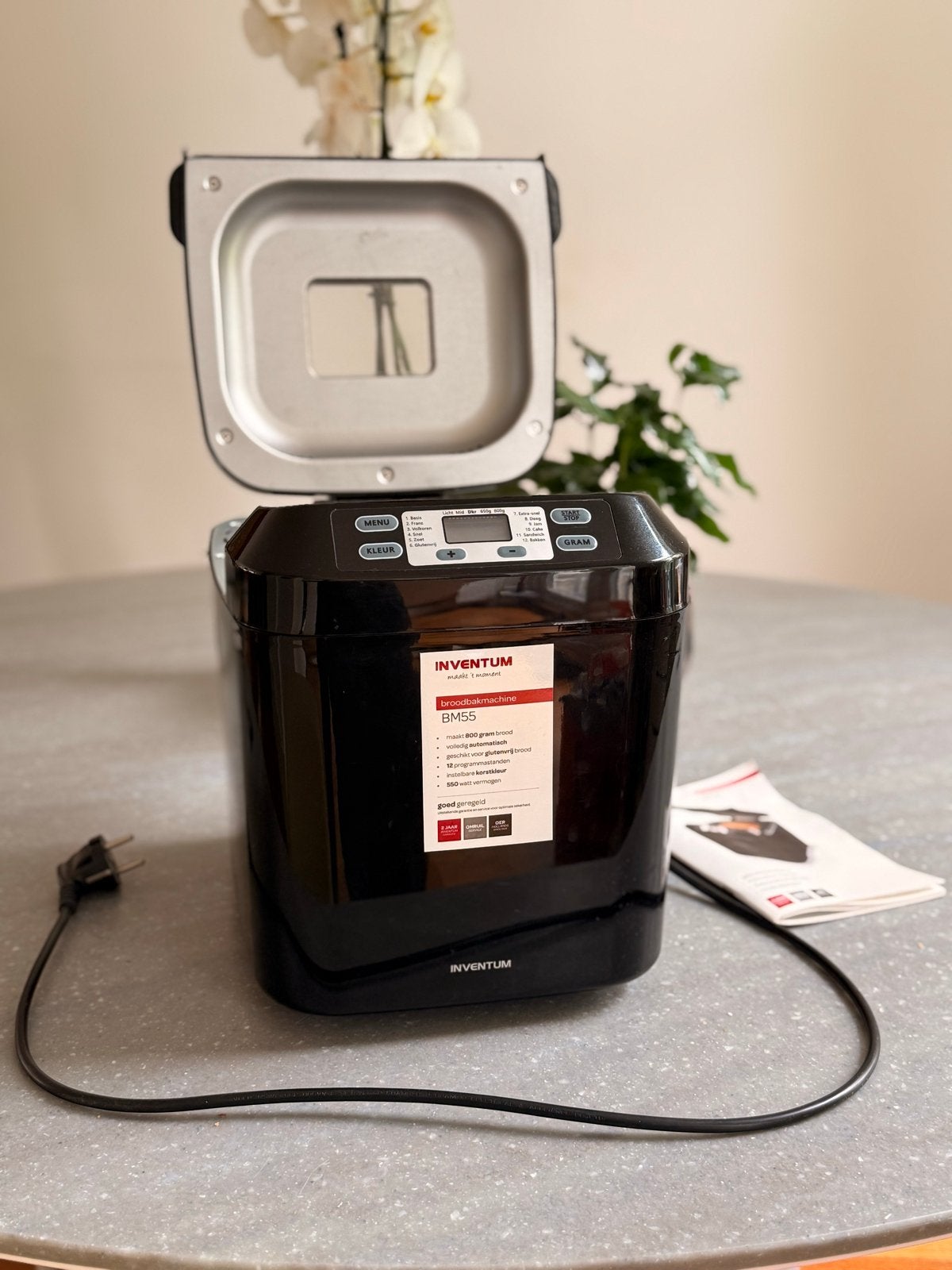 Inventum Broodbakmachine BM55 - Zo goed als nieuw, Witgoed en Apparatuur, Broodbakmachines, Met timer, Ophalen of Verzenden, Zo goed als nieuw