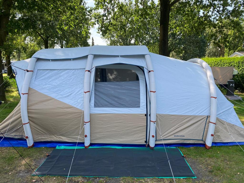 Quechua airsecond 6.3 Frech & Black, Caravans en Kamperen, Tenten, Ophalen, Zo goed als nieuw, Tot en met 6