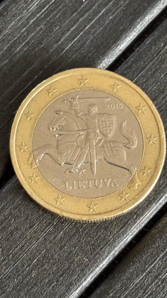 Litouwse 1 Euro munt 2015 - Vytis, Ophalen of Verzenden, Overige landen, 1 euro, Losse munt