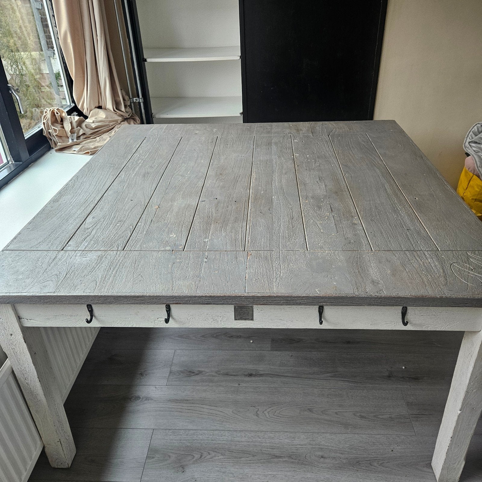 Riviera Maison eettafel - Landelijke stijl, Ophalen, Gebruikt, Vierkant, Vier personen