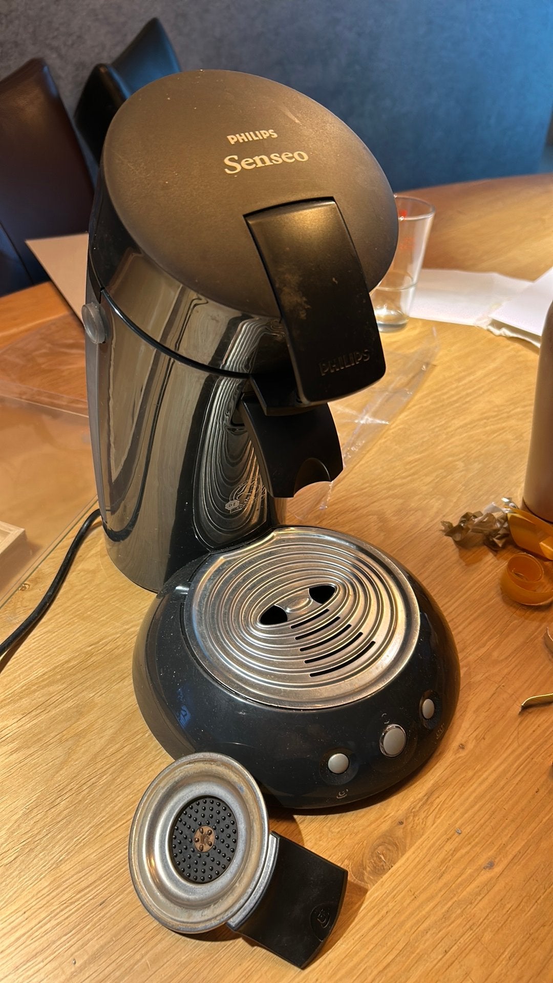 Philips Senseo koffiepadmachine, Ophalen of Verzenden, Gebruikt, Koffiemachine, Koffiepads en cups