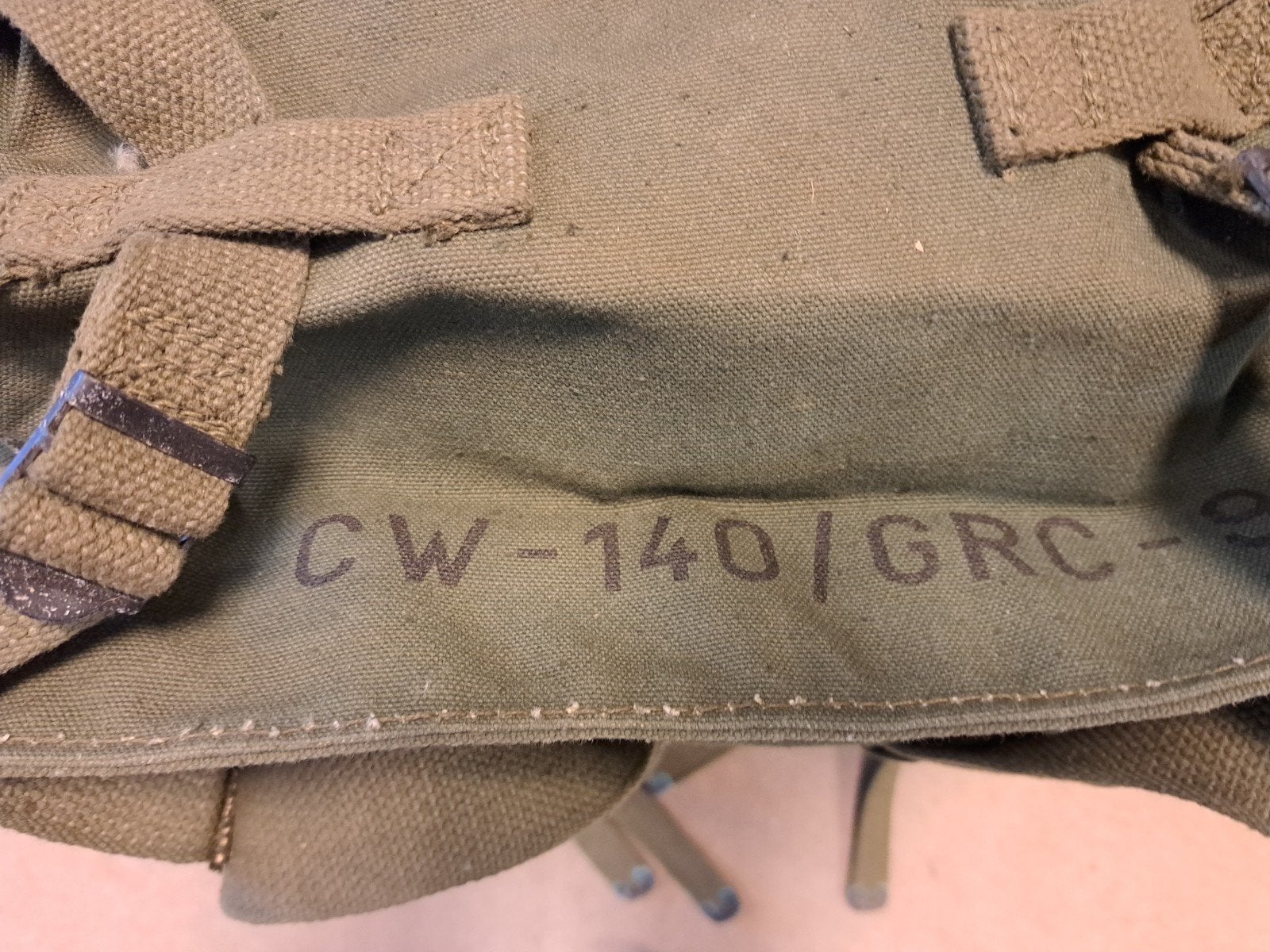 Vintage CW-140/GRC-9 militaire tas - Leger Groen, Overige typen, Overige soorten, Ophalen of Verzenden, X