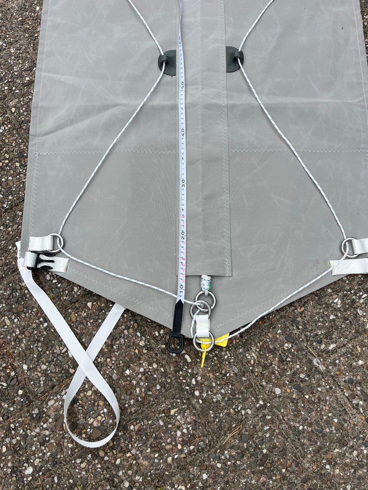 Nieuwe rolfokhoes | grijs 12,8m met extra lijn en opbergvak, 6 meter of meer, Minder dan 15 m², Nieuw, Ophalen of Verzenden