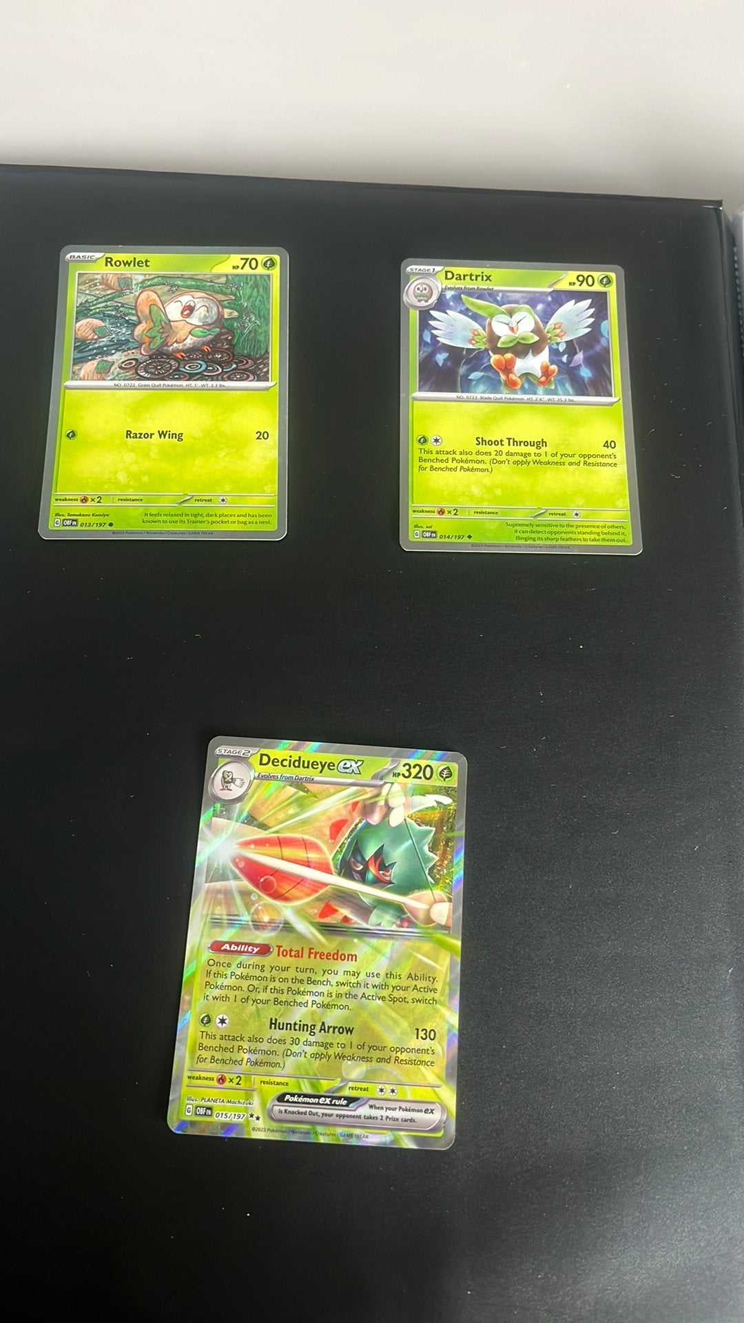 Pokemon - 3 exclusieve kaarten - 2 cosmos holo en 1 ex, Ophalen of Verzenden, Zo goed als nieuw, Meerdere kaarten