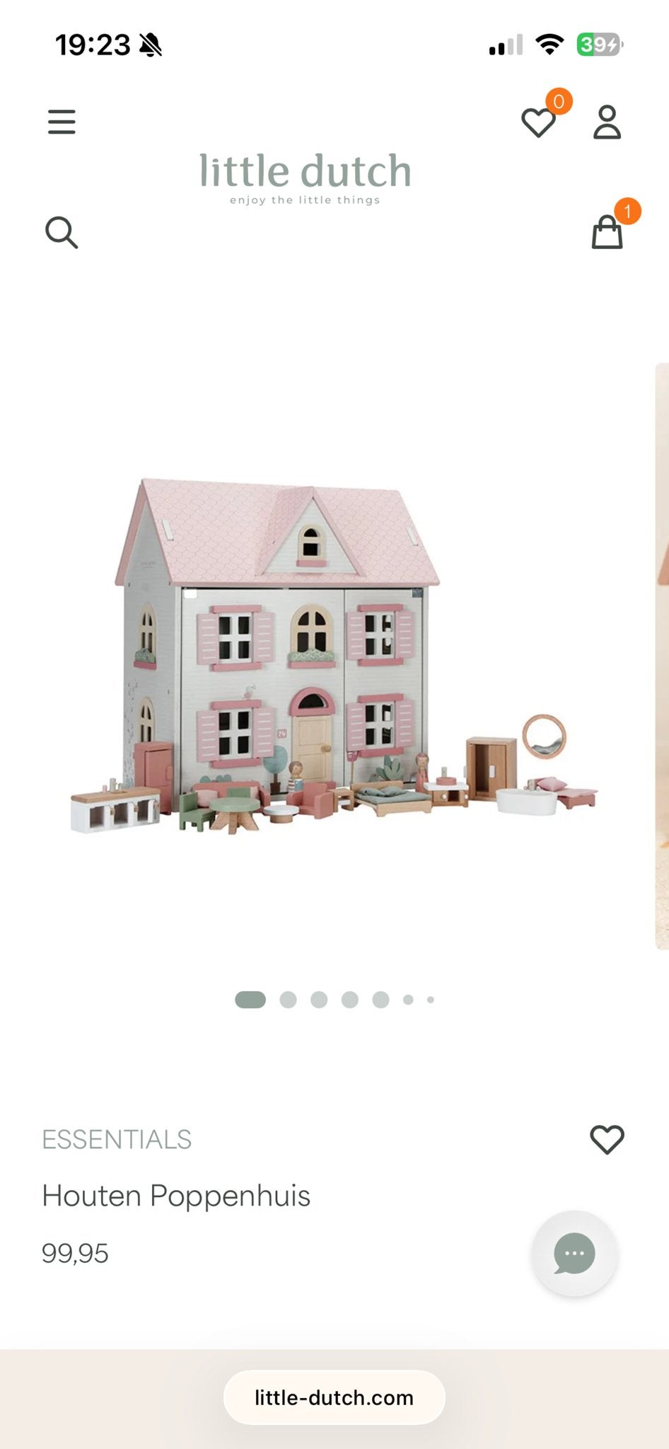 Little Dutch Houten Poppenhuis - Nieuw in Doos, Ophalen, Nieuw, Poppenhuis
