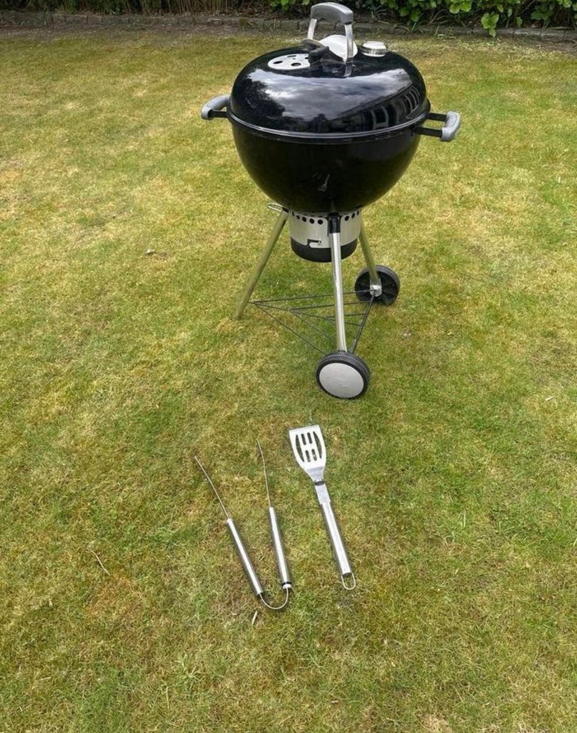Weber premium met opvangbak, accesoires en hoes, Tuin en Terras, Ophalen, Gebruikt