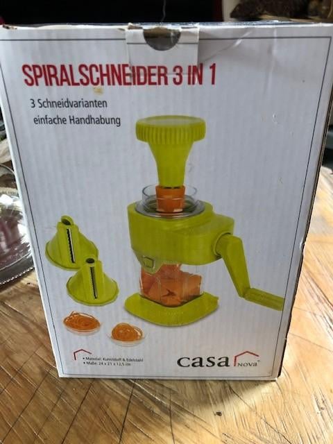 Spiraalsnijder 3 in 1 1x gebruikt, Ophalen of Verzenden, Zo goed als nieuw