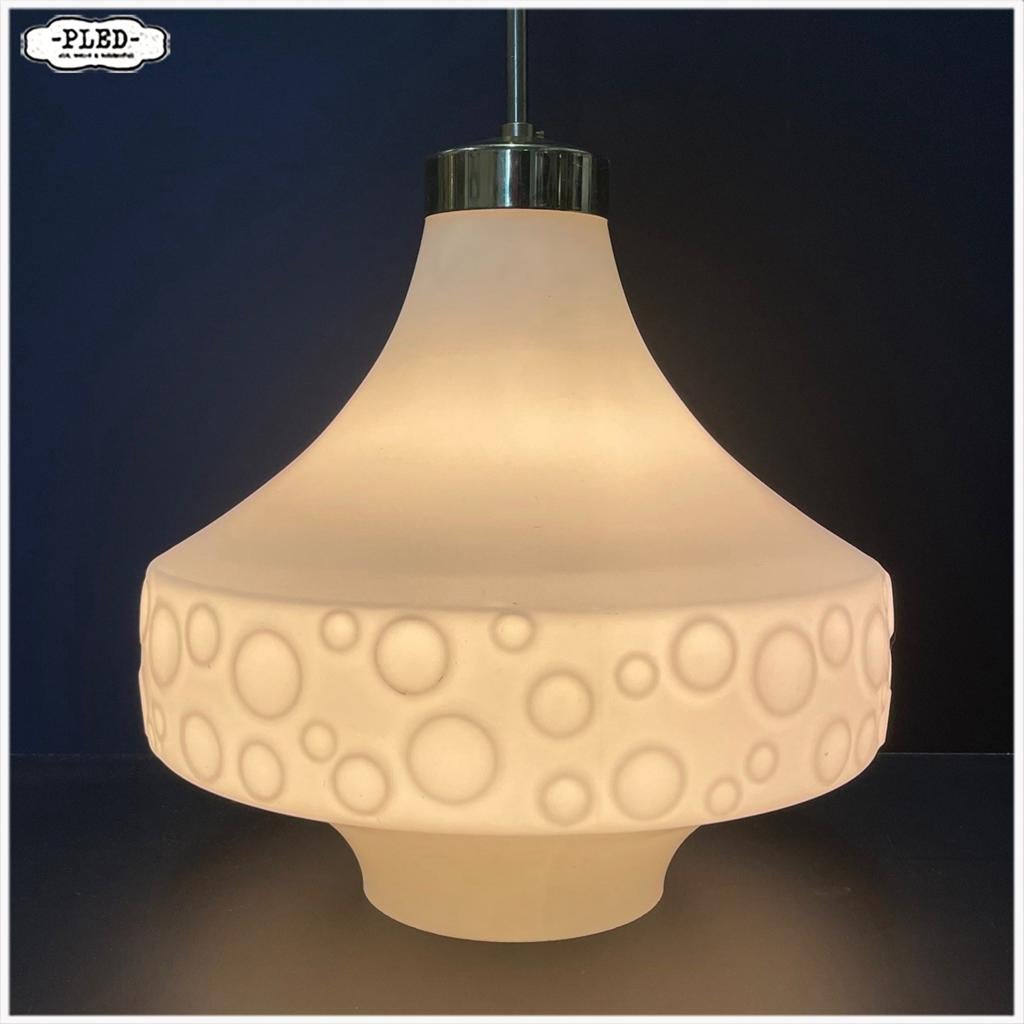SpaceAge lamp Hanglamp Plafondlamp, Ophalen, Gebruikt, Glas, Nb