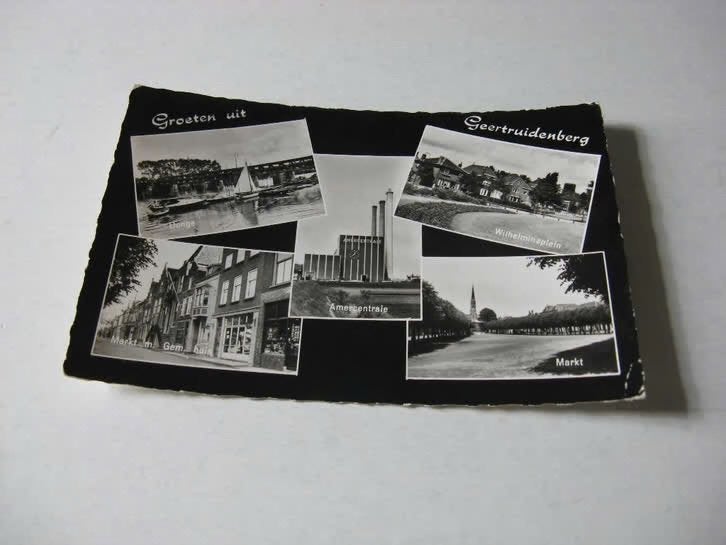 Groeten uit Geertruidenberg 5 luik, Verzamelen, Ophalen of Verzenden, 1940 tot 1960, Gelopen, Noord-Brabant